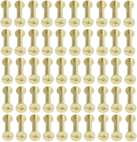 مسامير شيكاغو ، المسامير ， 50pcs ذهبية ملزمة M5 حقيبة جلدية الحزام السكر الكس غيرها in Kuwait