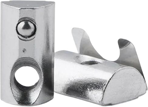 10pcs spring nut block مرنة من الألومنيوم برفع النابض النابض من الألومنيوم سلسلة M4/M5/M6/M8 F3030/4040/4545 (45 سلسلة M6) in Saudi Arabia