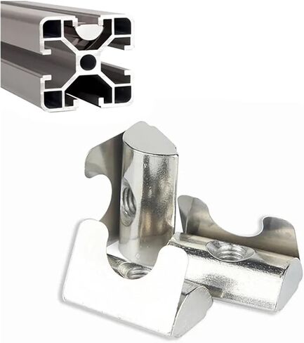 10pcs spring nut block مرنة من الألومنيوم برفع النابض النابض من الألومنيوم سلسلة M4/M5/M6/M8 F3030/4040/4545 (45 سلسلة M6) in Saudi Arabia