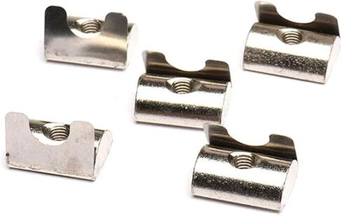 10pcs spring nut block مرنة من الألومنيوم برفع النابض النابض من الألومنيوم سلسلة M4/M5/M6/M8 F3030/4040/4545 (45 سلسلة M6) in Saudi Arabia