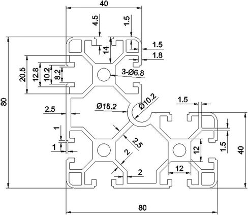 8840 Aluminum Profile L7 Shape Right Angle Aluminum Profile Extrusion 100-1200 Anode Wire(200mm) in Kuwait