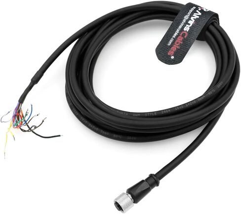 Alvin's Cables M12 A-Code 12 Pin Female to Open End Power I/O Cable for Cognex Industrial Camera, Industrial Automation，Sensor Actuator, Control System, High-Flex Shielded Cable 3.3ft/1m in Saudi Arabia
