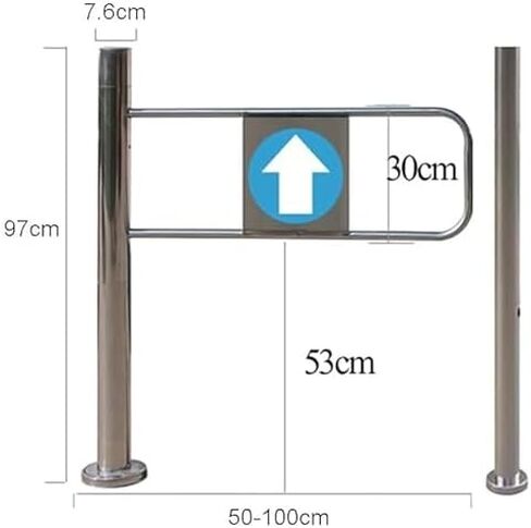 دليل المدخل في اتجاه واحد بوابة تأرجح تلقائي على نطاق واسع مع السلامة من الفولاذ المقاوم للصدأ ، بوابة أرجوحة أمان محملة بنابض ، جهاز مدخل/مخرج من الفولاذ المقاوم للصدأ ل in Kuwait