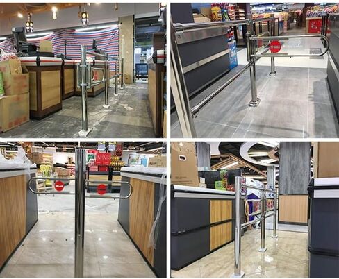 دليل المدخل في اتجاه واحد بوابة تأرجح تلقائية على نطاق واسع مع سلامة الفولاذ المقاوم للصدأ ، بوابة أرجوحة للدخول القابلة للسحب ، باب أمان للاستيراد في اتجاه واحد مع عمود ، نقد in Kuwait