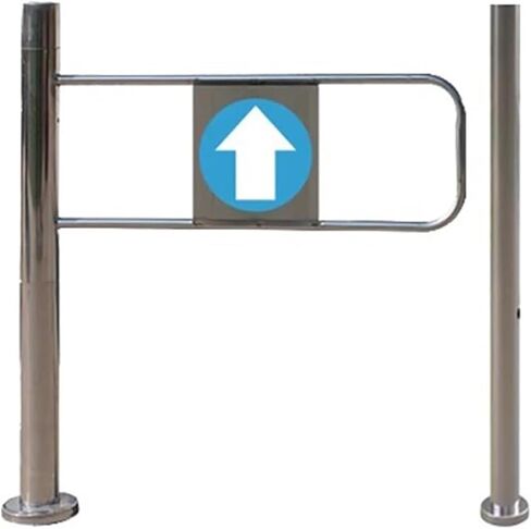 1-Way Door Swing Gate Stainless Steel, Pedestrian Door for Supermarket and Library Entrance, for Restaurant Shopping Malls Supermarket, One Way Door(Left)(60×97 Cm) in Kuwait