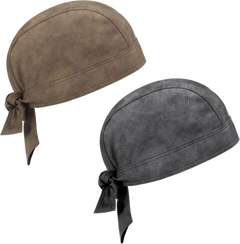 2 أجهزة كمبيوتر دراجة نارية متوحشة Cycling Cycling Bandana Doo Rags قابلة للتعديل القابلة للتعديل من الجمجمة الجمجمة الجلدية in Saudi Arabia