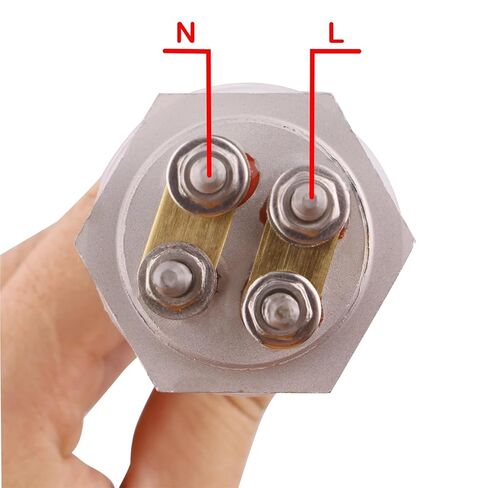 1pcs 220 فولت سخان المياه الأنبوبية الكهربائية DN25/1inch عنصر التدفئة 304 الفولاذ المقاوم للصدأ 1000 واط (كما هو موضح) in Saudi Arabia