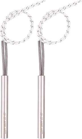 2pcs/5pcs/10pc 220V Cartridge Heater 150w/250w/300w/500w Electric Tubular Heating Element for Wood Pellet Stove 80mm/100mm/180mm(2 Pcs,220V_150W 12X40MM) in Saudi Arabia