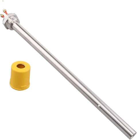 1pcs 220V Cartridge Heater AC Immersion Resistance for Water Heater Electric Tubular Pipe 1 inch Heating Element 4000w SUS304(Silver) in Saudi Arabia