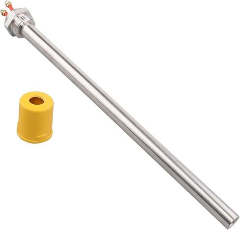 1pcs 220V Cartridge Heater AC Immersion Resistance for Water Heater Electric Tubular Pipe 1 inch Heating Element 4000w SUS304(Silver) in Saudi Arabia