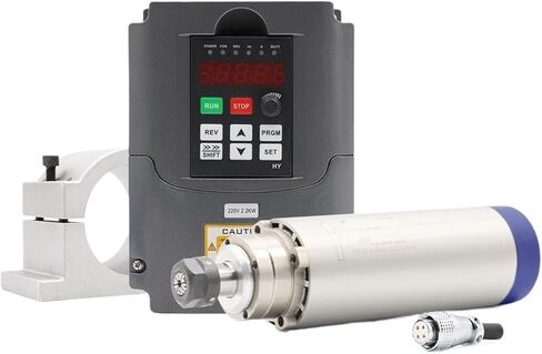 2.2kw air-cooled spindle 24000rpm D=80mm 4 ceramic ball bearings and variable frequency drive(Steel Ball Bearing,380v) in Saudi Arabia