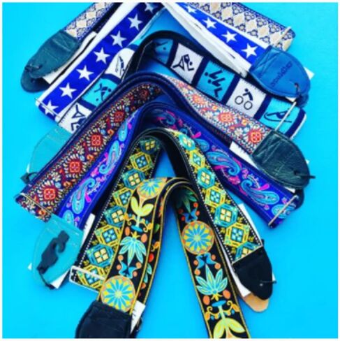Souldier Handmade Fabric Bass Strap, 3 Inches Wide and Adjustable from 33" to 60", Made in the USA in Kuwait