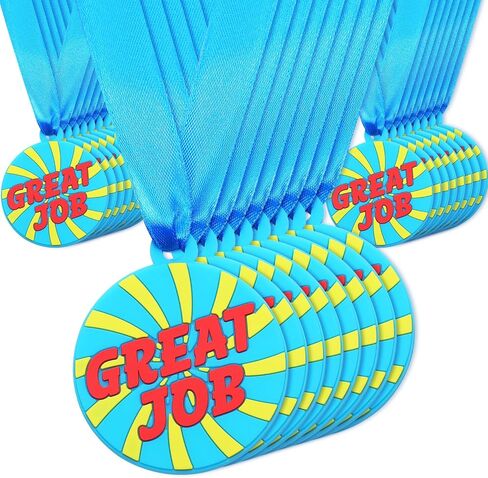 60 PCS ميداليات مطاطية عمل رائعة ، و 2 بوصة ميداليات جائزة المطاط بالجملة مع الشريط الفائز تشجيع مشاركة الفريق في جائزة جائزة الكأس التخرج in Kuwait
