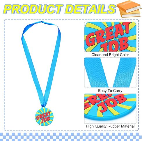 60 PCS ميداليات مطاطية عمل رائعة ، و 2 بوصة ميداليات جائزة المطاط بالجملة مع الشريط الفائز تشجيع مشاركة الفريق في جائزة جائزة الكأس التخرج in Kuwait
