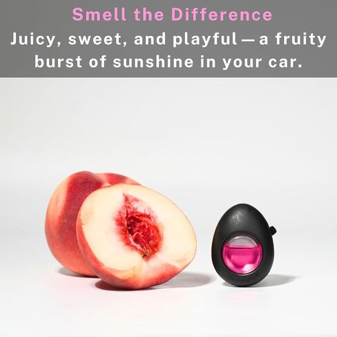 Air Jungles Car Air Freshener Vent Clip 4 Count, Variety Pack, New Car, Honey Peach, Ocean, Hawaii, 4 ml Each, Long-Lasting Car Odor Eliminator, Up to 120 Days Freshness for Auto in Kuwait