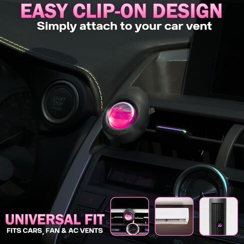 Air Jungles Car Air Freshener Vent Clip 4 Count, Variety Pack, New Car, Honey Peach, Ocean, Hawaii, 4 ml Each, Long-Lasting Car Odor Eliminator, Up to 120 Days Freshness for Auto in Kuwait