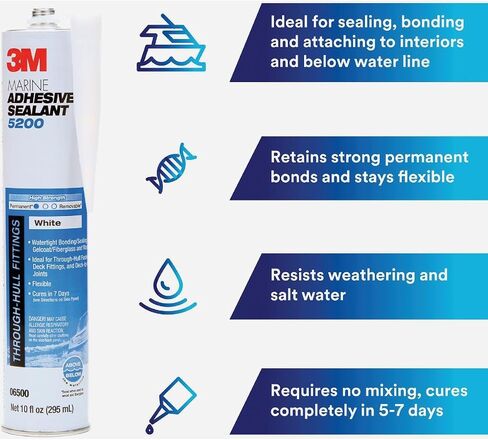 3M 05206 Marine Sealant Wht 1Oz12 in Saudi Arabia