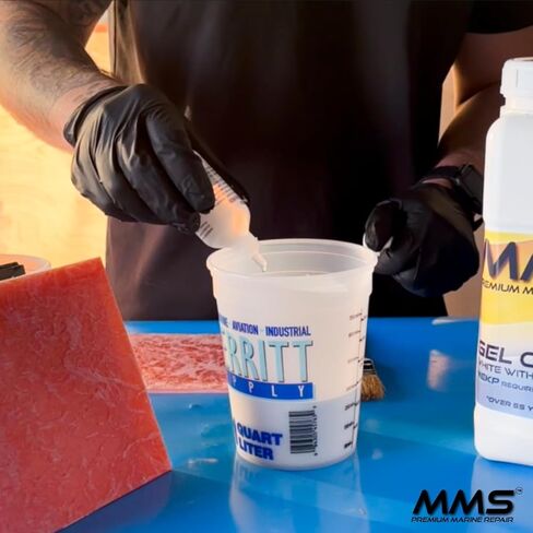 MMS Premium White Gelcoat – Marine Grade Gel Coat for Fiberglass Boat Repair and Refinishing – No Wax Formula – MEKP Included – UV Resistant – Ideal for Marine Surfaces - Quarts and Gallons in Saudi Arabia