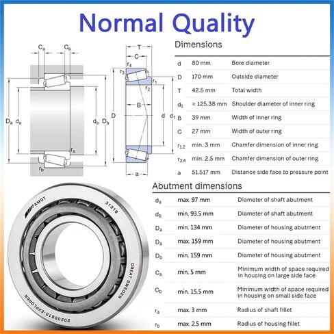 1Pcs Bearing 31316 33024 32314 Tapering Bearing(32314P5) in Saudi Arabia