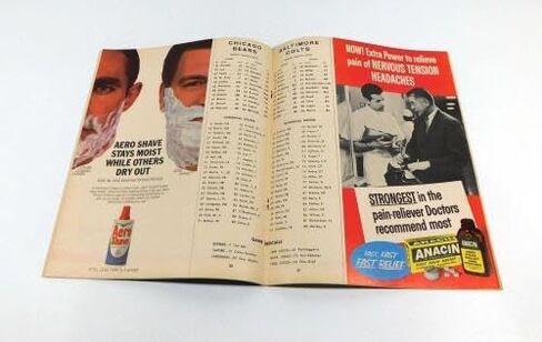 1965 Baltimore Colts at Chicago Bears NFL Football Program 11-7-65 - NFL Programs in Saudi Arabia