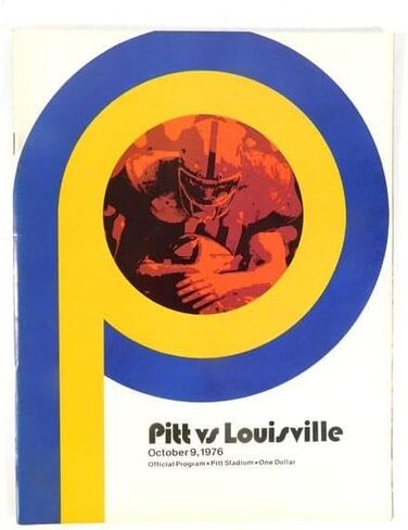 1976 لويزفيل في برنامج كرة القدم في كلية بيتسبرغ 10/9/76 - برامج اتحاد كرة القدم الأميركي in Kuwait