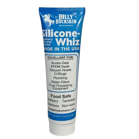 4 أوقيات. XL Tube Silicone-Whiz الشحوم ، شحوم السيليكون للحلقات O ، الحشية ، الخلاط ، الأحزمة ، زيوت التشحيم من الدرجة الغذائية ، يمتد حياة معدات المطبخ وموزعات القهوة من قبل Billy Buckskin Co. in Kuwait