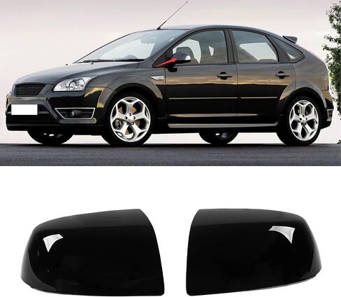 Replacement Glossy Black Rearview Mirror Cover for 2005-2007 P Set with Side Mirror Cover M Wing Mirror Cover Kit Enhance Your Vehicles Look and Ion in Saudi Arabia