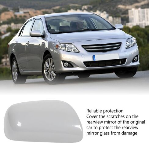 Side View Mirror Cover, Side Mirror Covers, Niiyen Side Rearview Mirror Cover Scratch Resistant Stylish High Strength Exterior Door Mirror Caps for Vehicle (Left: 87945‑02910) in Saudi Arabia