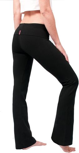 سروال اليوغا الذيل الثابت الذيل - الأسود (S ، أسود) in Kuwait