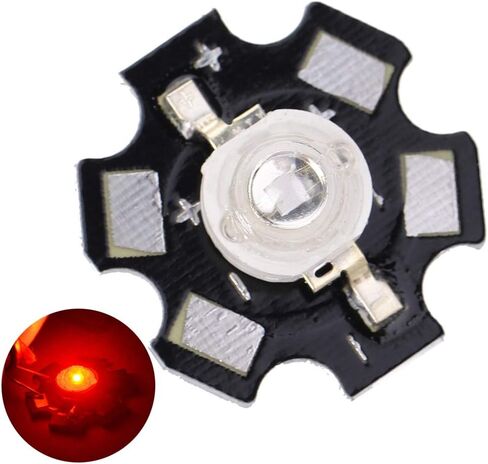 يوسو ضوء ينبعث منه ديود عالية السطوع 3W LED حبات الباعث ، 25pcs مع قاعدة الألومنيوم ، للإضاءة العامة (455-460nm) in Kuwait