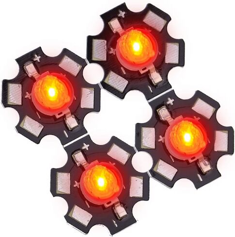 يوسو ضوء ينبعث منه ديود عالية السطوع 3W LED حبات الباعث ، 25pcs مع قاعدة الألومنيوم ، للإضاءة العامة (455-460nm) in Kuwait