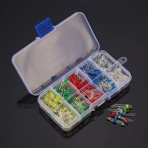Led, 300pcs, 3mm & 5mm, 3.2-3.4V LEDs Led Diode with Low Energy Consumption for Christmas Lights Replacement and Science Project in Saudi Arabia