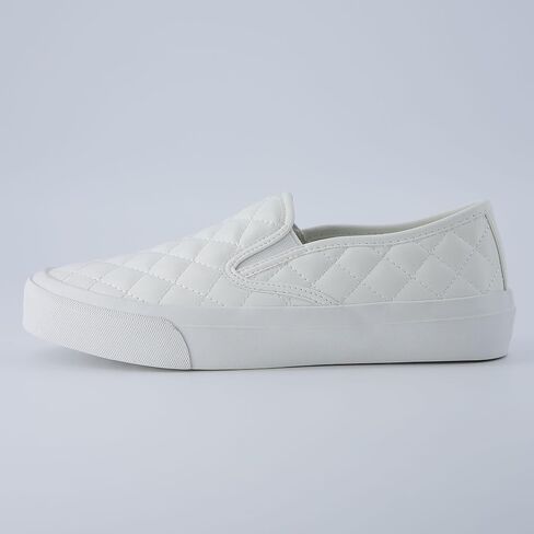 CUSHIONAIRE Faze Women’s Quilted Slip-On Sneaker – Faux Leather Casual Shoe with Memory Foam Insole & Rubber Outsole in Saudi Arabia