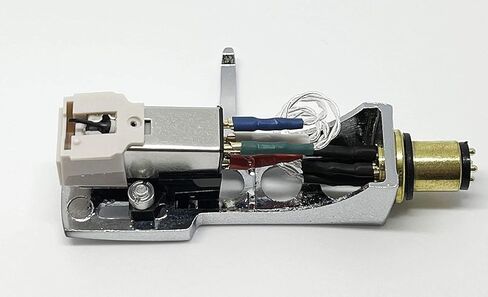 ReadyWired Silver Headshell with Cartridge Stylus for Trio KD-1033B, KD-1030, KP-700D, KP-2022, KD-1033, KD-2070, PM-7021, KP-7700, KP-515, KP-7070, KP-F515 in Saudi Arabia