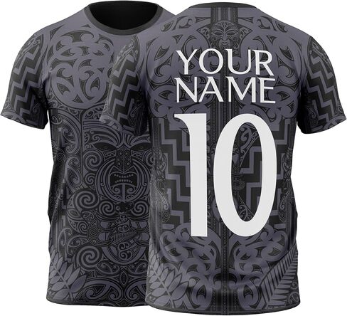 مروحة Tshirt Custom Custom All Blacks Rugby Team Football - Jersey Football for Kids عدة أحجام ... in Kuwait