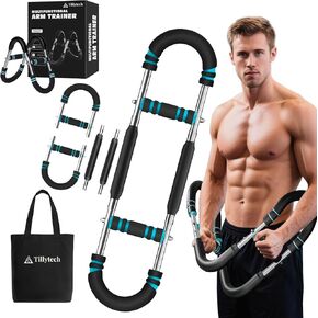 Twister Arm Trainer,Adjustable 66-110lbs Chest Workout Equipment for Men & Women,Ergonomic Home Gym Strength Trainer with Anti-Slip Handles & Carry Bag in Saudi Arabia