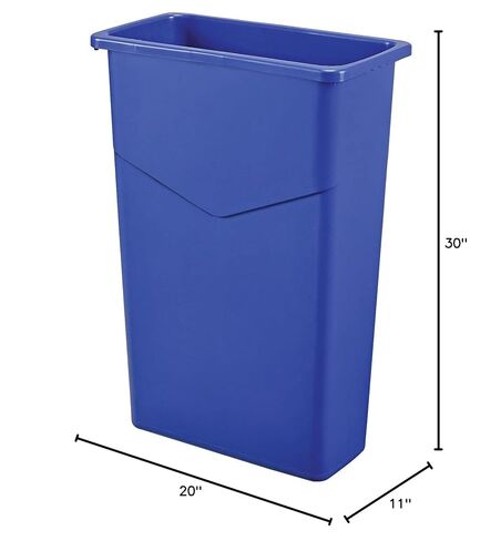 حاوية القمامة الصناعية النحيفة العالمية ، 23 جالون ، رمادي in Kuwait