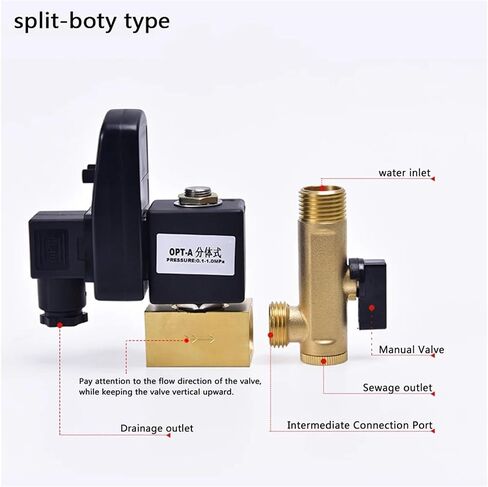 1PCS AC 220V 1/2 "توقيت صمام المياه التلقائي الصمام تلوي in Saudi Arabia