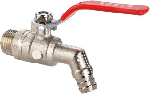 1pcs 1/2 "3/4" 1 "جميع قلب الكرة النحاسي كثيف درجة حرارة عالية فتحة صمام كرة الصرف الدافئ (1/2") in Kuwait