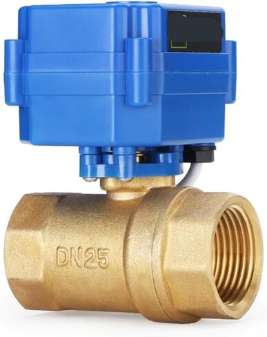 1PCS Brass Ball Valve 3/4" Standard Port, 9-24 V AC/DC, NC Automatic Return(G_OTHER_CR04) in Saudi Arabia