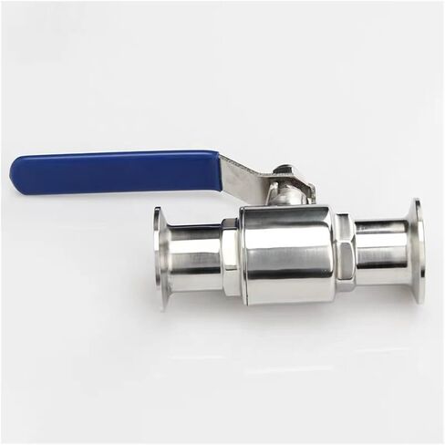 1PCS 2-1/4" 57mm 304 stainless steel sanitary ball valve three-clamp ferrule type in Saudi Arabia