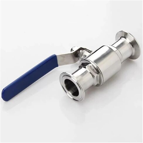 1PCS 2-1/4" 57mm 304 stainless steel sanitary ball valve three-clamp ferrule type in Saudi Arabia