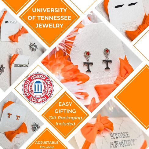 Stone Armory Earrings for University of Tennessee Jewelry Gifts for Women, Graduation – Stainless Steel Skin-Friendly UT Volunteers drop earrings in Saudi Arabia