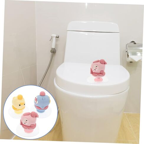 3pcs Toilet Cover Lifter Knobs No Punching Sticky Handle for Bathroom Decorative Toilet Lid Lift Tool Keep Hands Easy to Use Home in Saudi Arabia