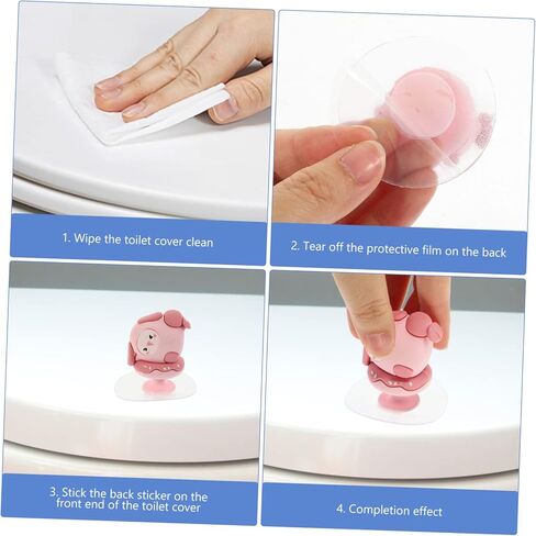 3pcs Toilet Cover Lifter Knobs No Punching Sticky Handle for Bathroom Decorative Toilet Lid Lift Tool Keep Hands Easy to Use Home in Saudi Arabia