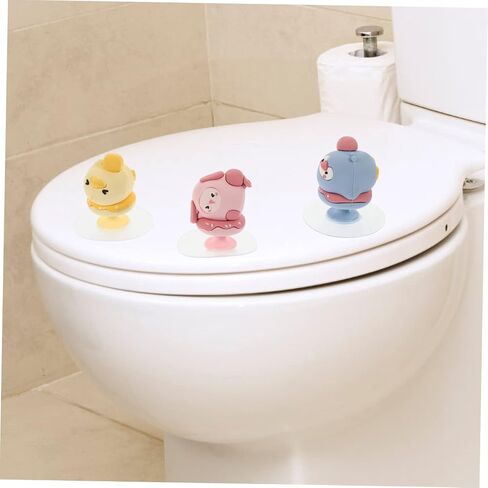 DOITOOL 3pcs Toilet Seat Lifter Decorative Knobs for to Use Protects Hands Wall Hanging Hanger in Saudi Arabia