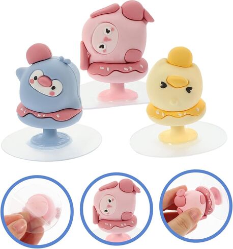 DOITOOL 3pcs Toilet Seat Lifter Decorative Knobs for to Use Protects Hands Wall Hanging Hanger in Saudi Arabia