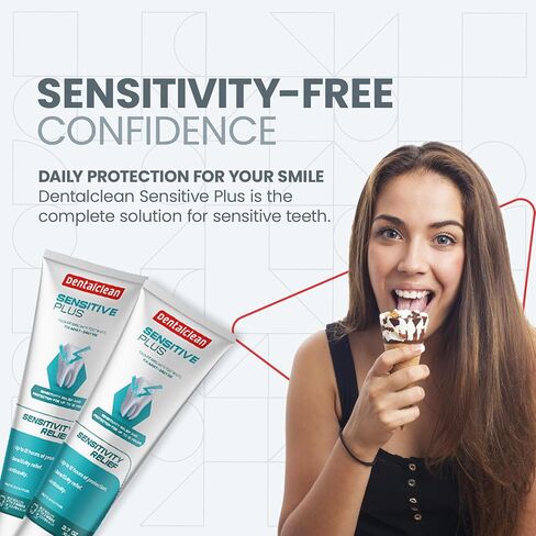 Pack of 4 Toothpaste Gel - Sensitivity Relief - Mild Mint Flavor - Protects Teeth and Reduces Sensitivity - 3.7 oz 104g in Saudi Arabia