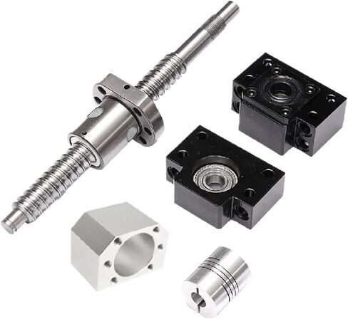 Linear Motion Ball Screw Precision Part Ball Screw Machined C7 SFE 2525 L550-1000mm with Flange Roller Single Ball Nut BK/BF End Machined for Part(800mm) in Saudi Arabia
