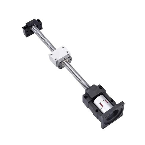 طبقة الكرة الخطية المسمار الدقة الجزء C7 كرات الكرة مجموعة SFU2510 L300-500MM مع الجوز واحد+BF20+DSG25H+اقتران+HM20-86 MOTOR MOTOR لجزء الطابعة ثلاثية الأبعاد (450 مم) in Kuwait